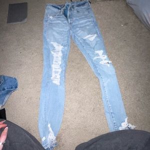 american eagle ripped jeans